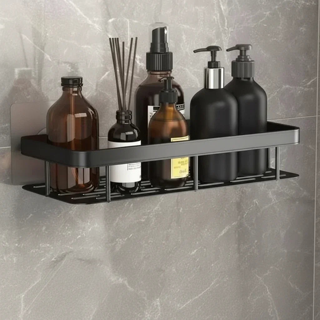 Robuster Stauraum: Selbstklebendes Duschregal aus ABS-Kunststoff, schnelle Montage.