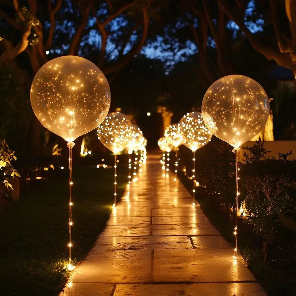 LED Luftballons 10er Set für leuchtende Party-Dekoration. Ideal für Geburtstage, Hochzeiten & Events.