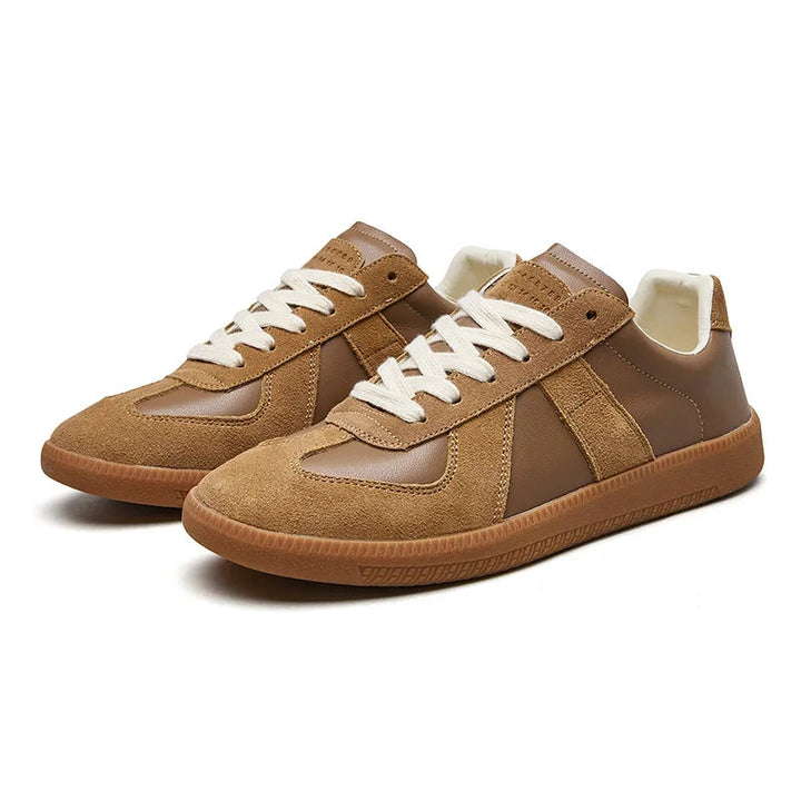 Herren Schnür-Sneakers: Komfortable, rutschfeste Herrenschuhe für den Alltag; vielseitige Freizeitschuhe in klassischem Stil.