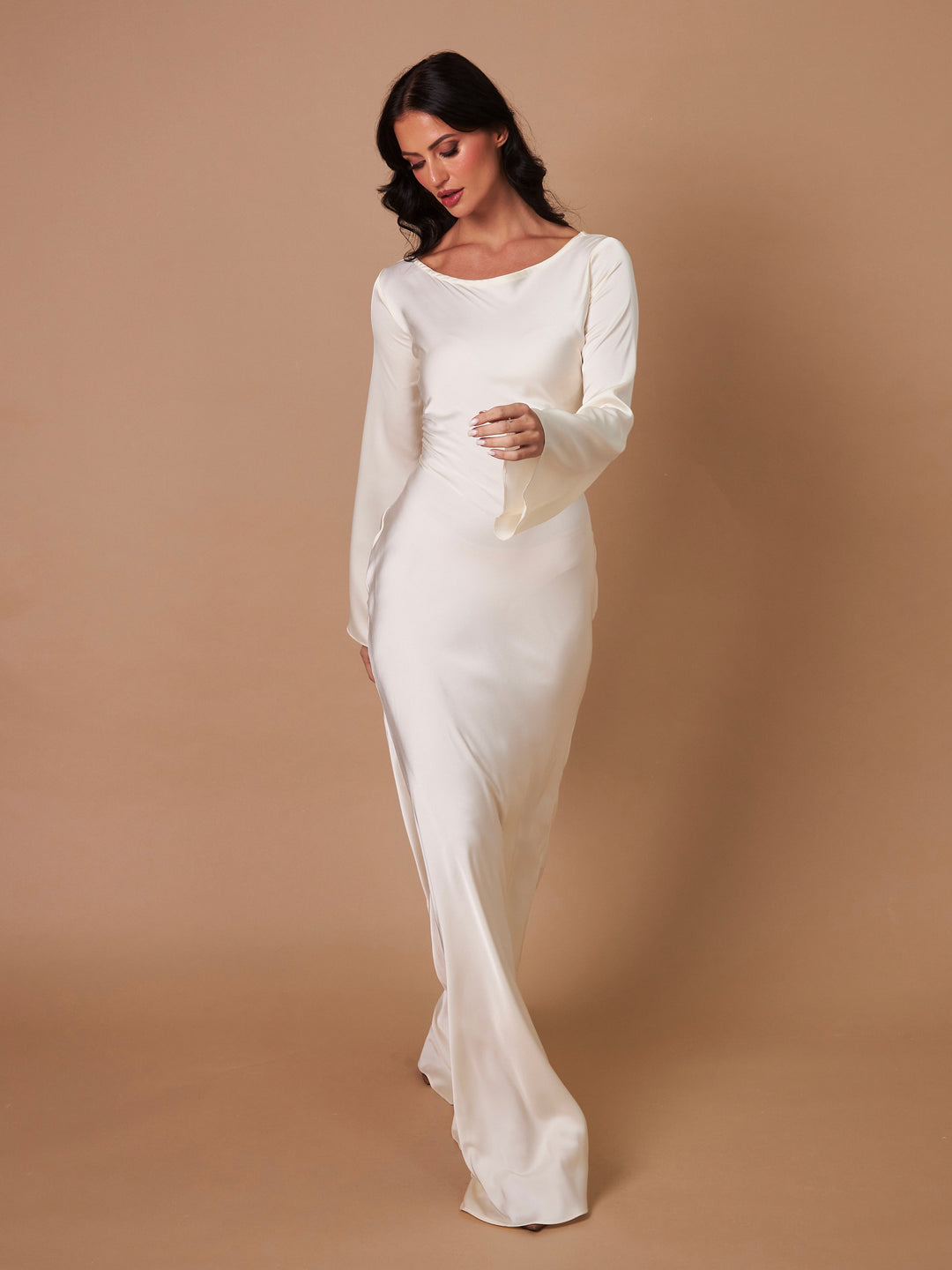Damen Langarm Maxikleid, ein Must-have für Herbst & Winter. Elegant & alltagstauglich.