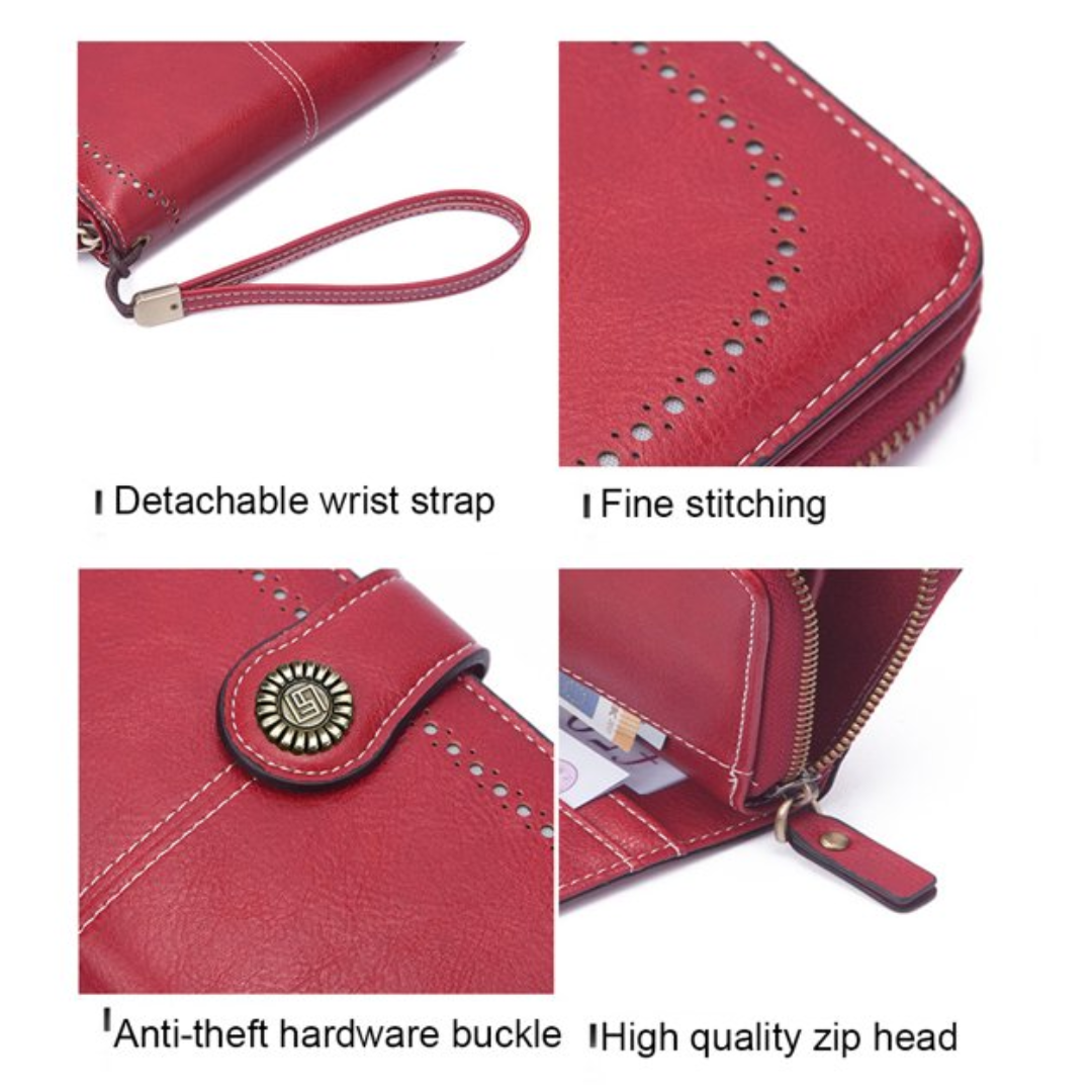 Charmante Frauen Geldbörse mit Armband, schick und funktionell.