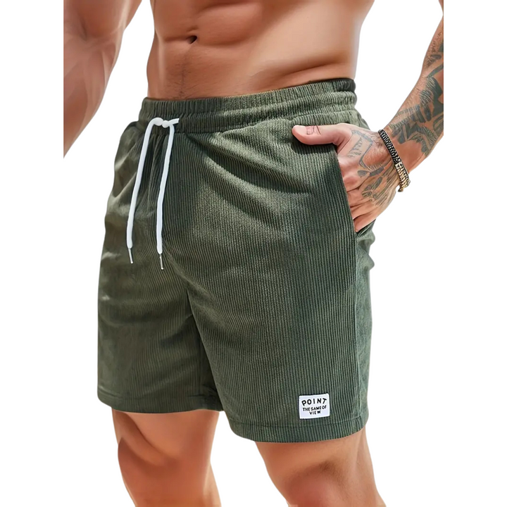 Herren Badeshorts knielang, schnelltrocknend, mit Seitentaschen für Strand und Pool.