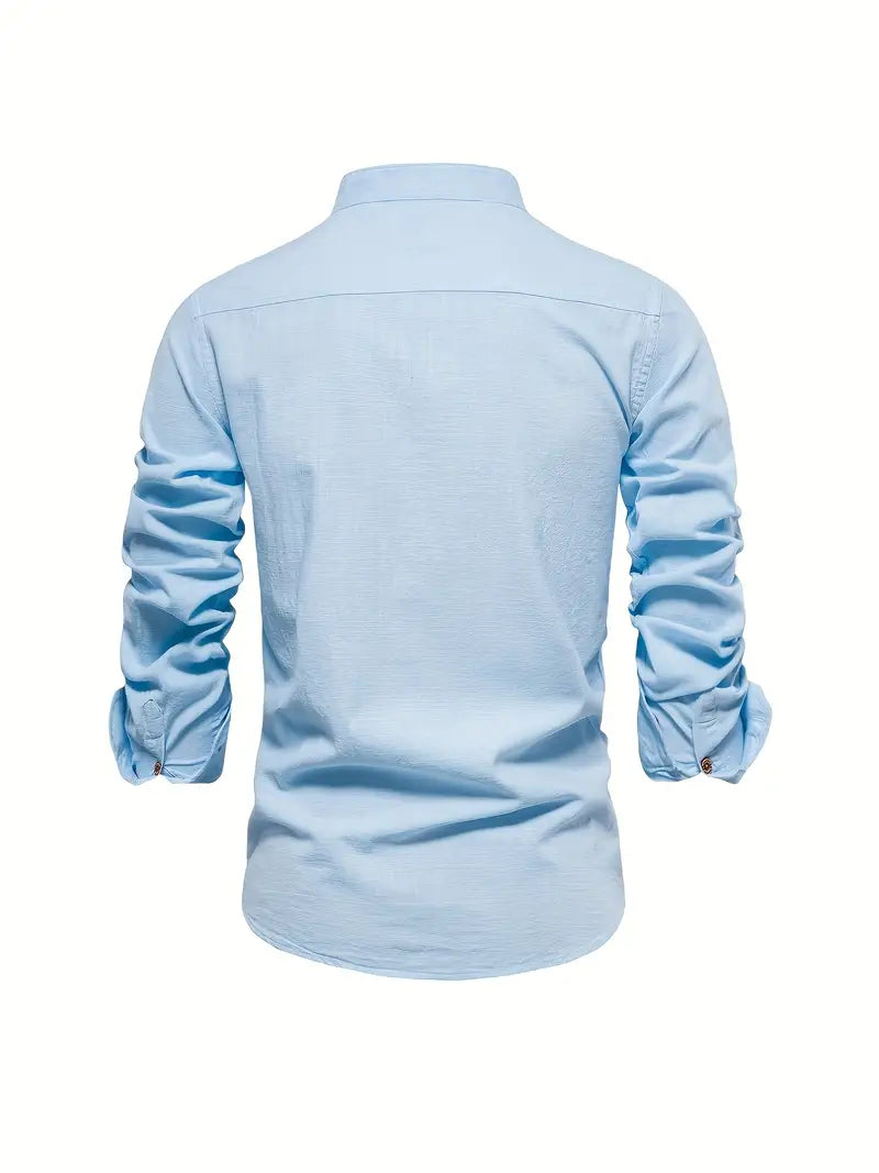 Eleganz für den Sommer: Herren Freizeithemd, Langarm. Perfekt gestylt & sehr bequem.