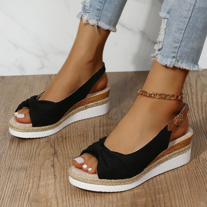Komfortable Damen Keilsandalen, stilvolle Plateausandalen für heiße Tage und lange Spaziergänge.