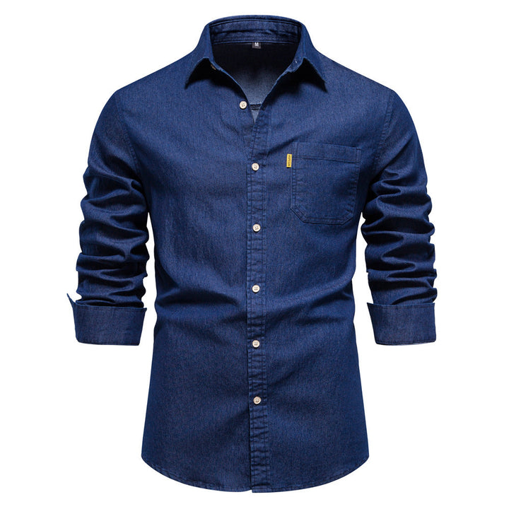 Elegantes Langarmhemd für Herren, perfekt für Smart-Casual-Anlässe oder den stilvollen Business-Alltag.