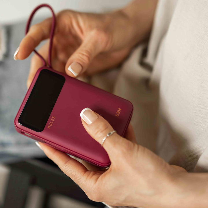 Genießen Sie schnelle Ladezeiten mit dieser 20000mAh Powerbank, 65W PD & USB-C.