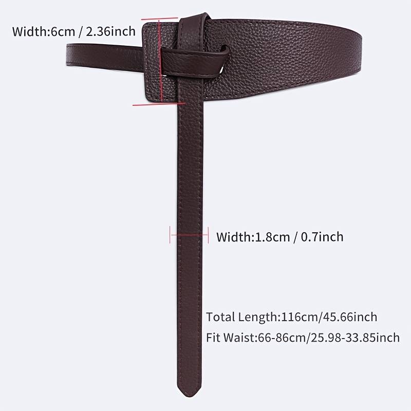 Nahaufnahme: Eleganter Knoten am unisex Taillengürtel. Hochwertiges modisches Accessoire.