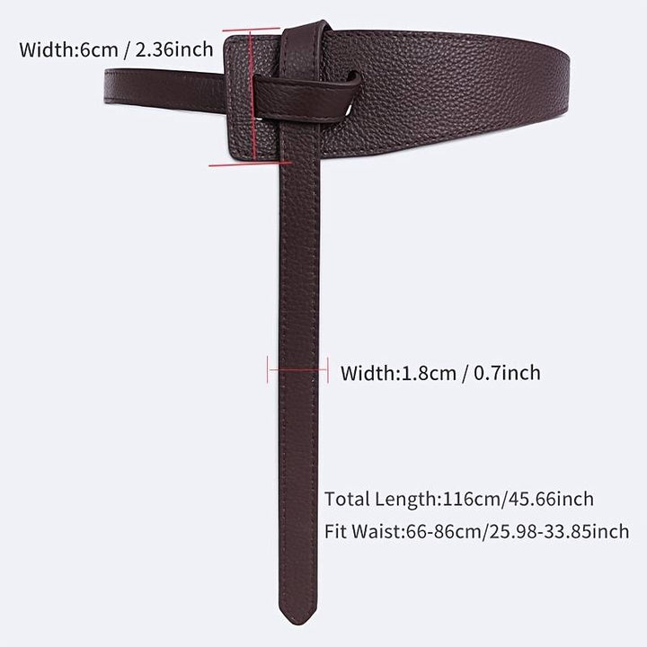 Nahaufnahme: Eleganter Knoten am unisex Taillengürtel. Hochwertiges modisches Accessoire.