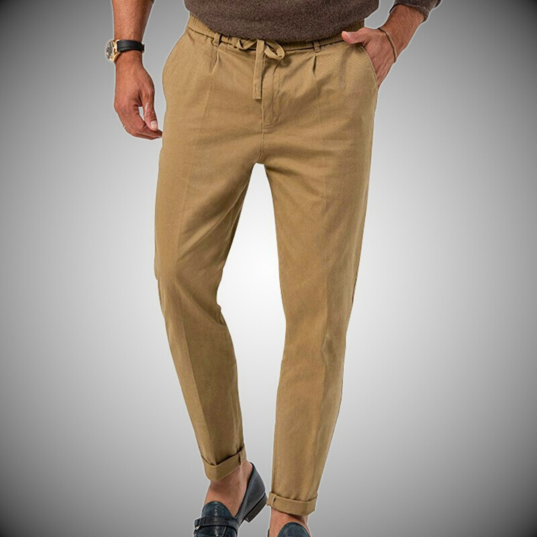Stylische Loris Herren-Schnürhose, moderne Sommerhose mit bequemer, lockerer Passform für Herren.