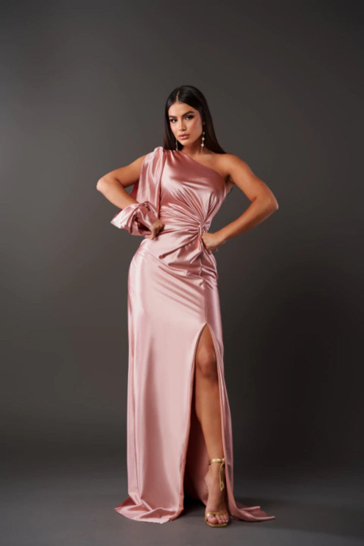 Dunkelblaues Damenkleid, elegant & stilvoll. Ideal für formelle Anlässe & Feiern.
