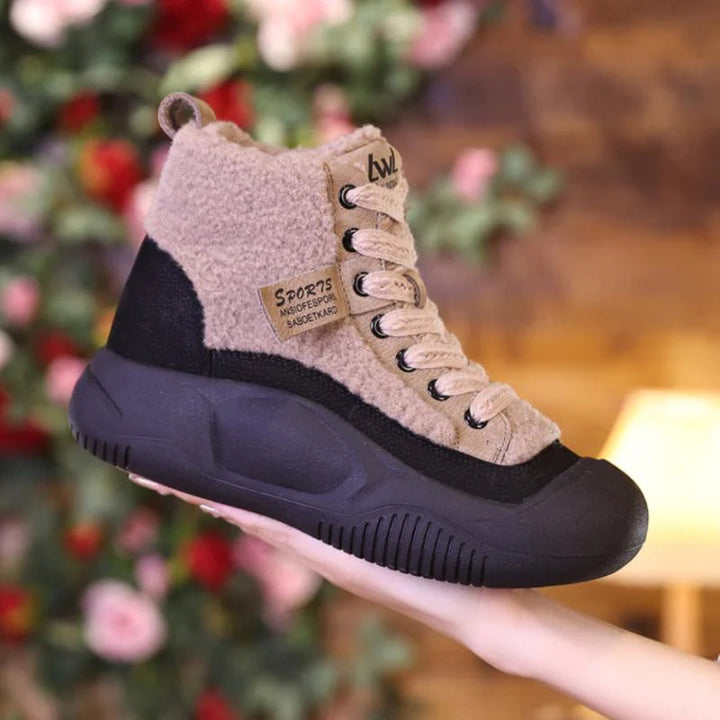 Damen orthopädische Komfort-Winterschuhe für warme Füße & Fußgesundheit. Bequeme Damenschuhe mit rutschfester Sohle.