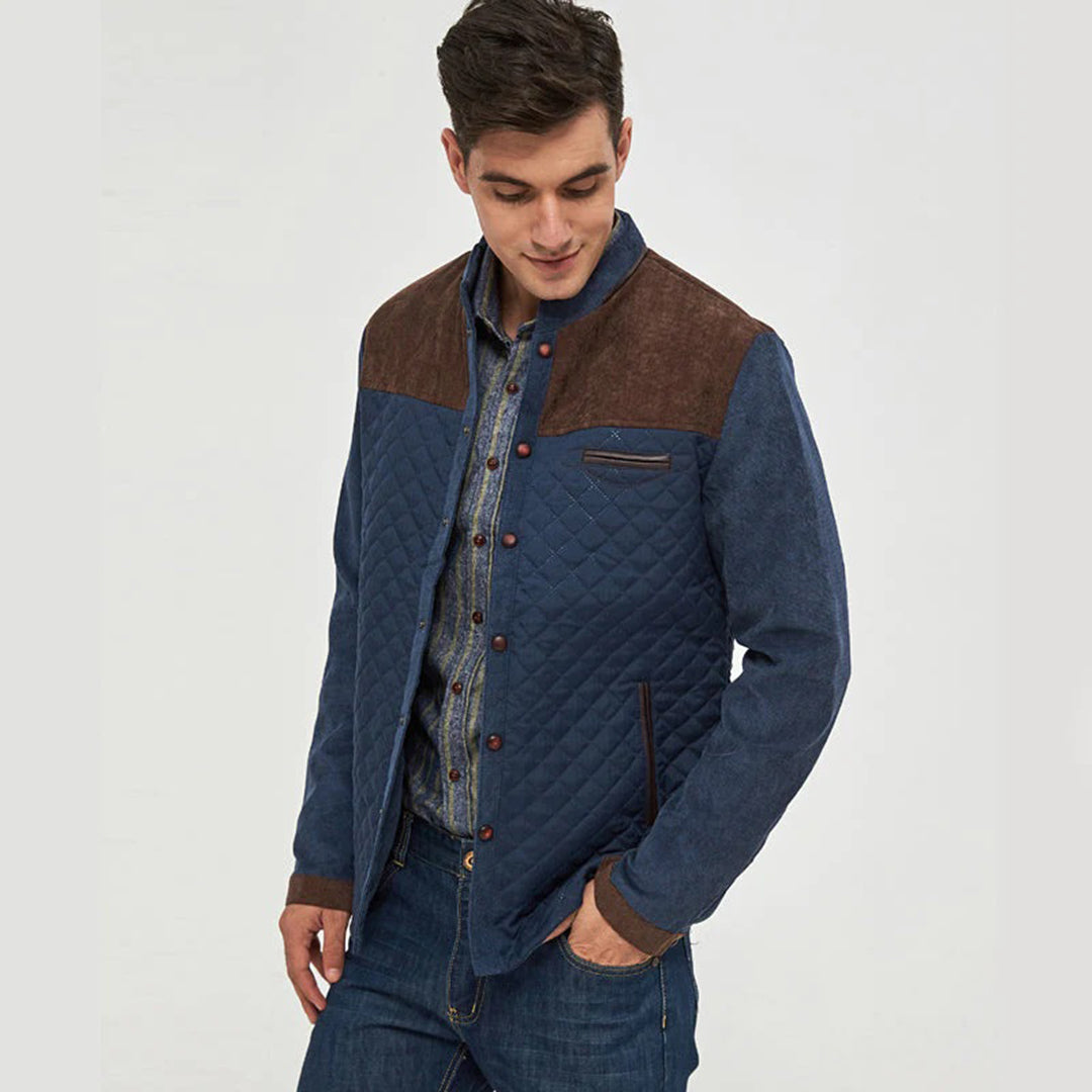 Robuste und stylische Lozenda Bomberjacke für Herren, ideal als Übergangs- und Freizeitjacke.