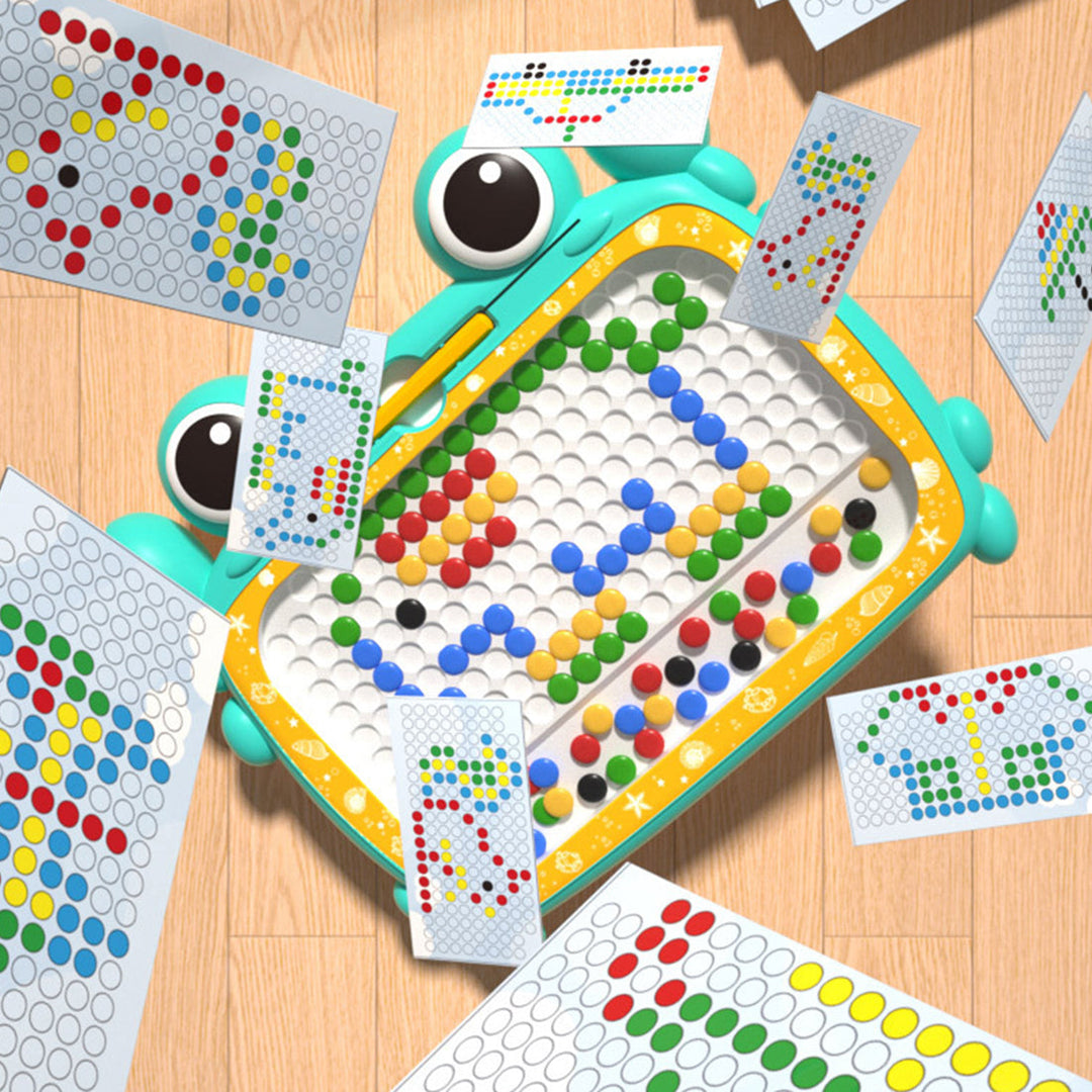 Ergonomisches Montessori Magnet Zeichenbrett mit Stift; fördert kindliche Kreativität & graphomotorische Fähigkeiten.