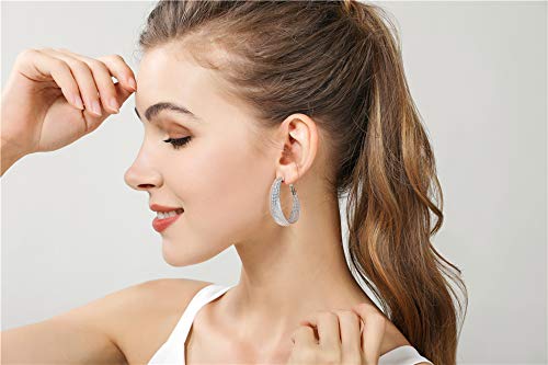 Feinsilber-Damenohrringe, runde Creolen, elegant und komfortabel zu tragen als Alltagsschmuck.