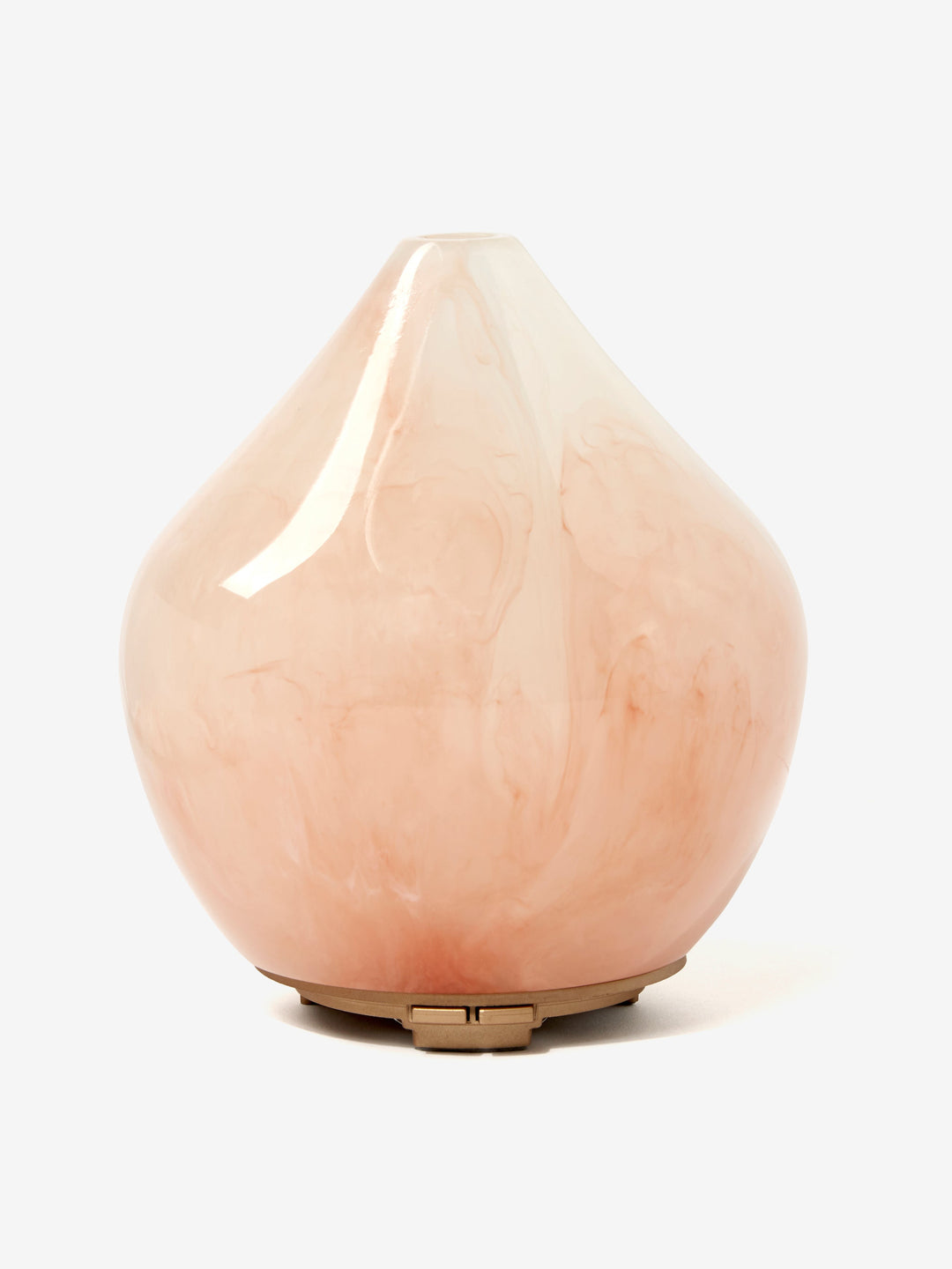 Rosenquarz Aroma-Diffusor mit sanfter Ambientebeleuchtung & Ultraschall-Nano-Nebel für beruhigende Atmosphäre.