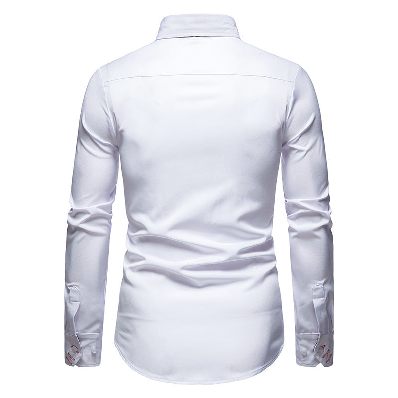Elegantes Slim-Fit Hemd: Herrenmode für Frühling, kombiniert Stil und Komfort für jeden Anlass.