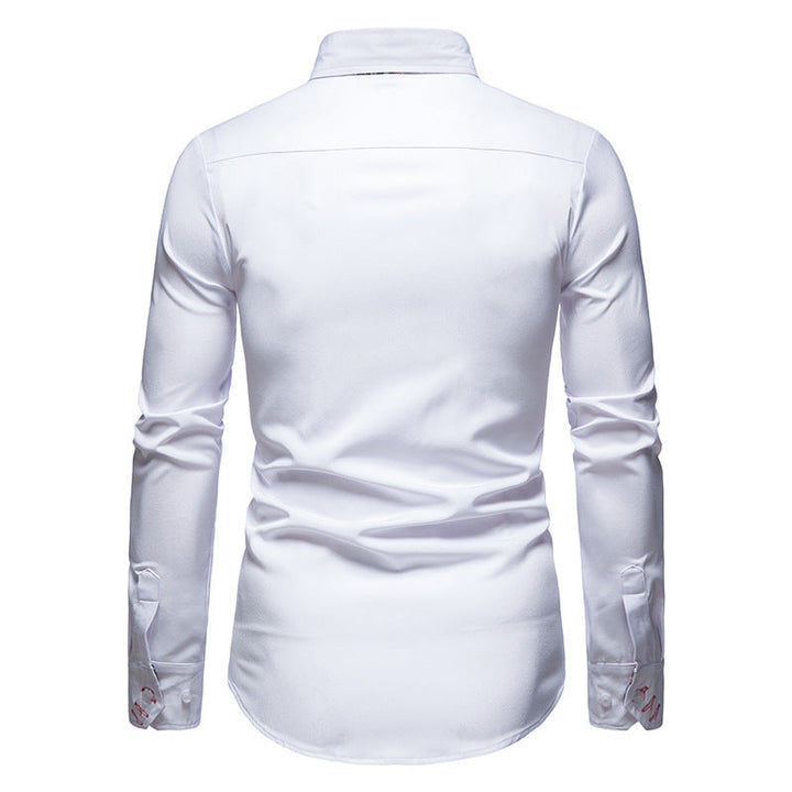 Elegantes Slim-Fit Hemd: Herrenmode für Frühling, kombiniert Stil und Komfort für jeden Anlass.