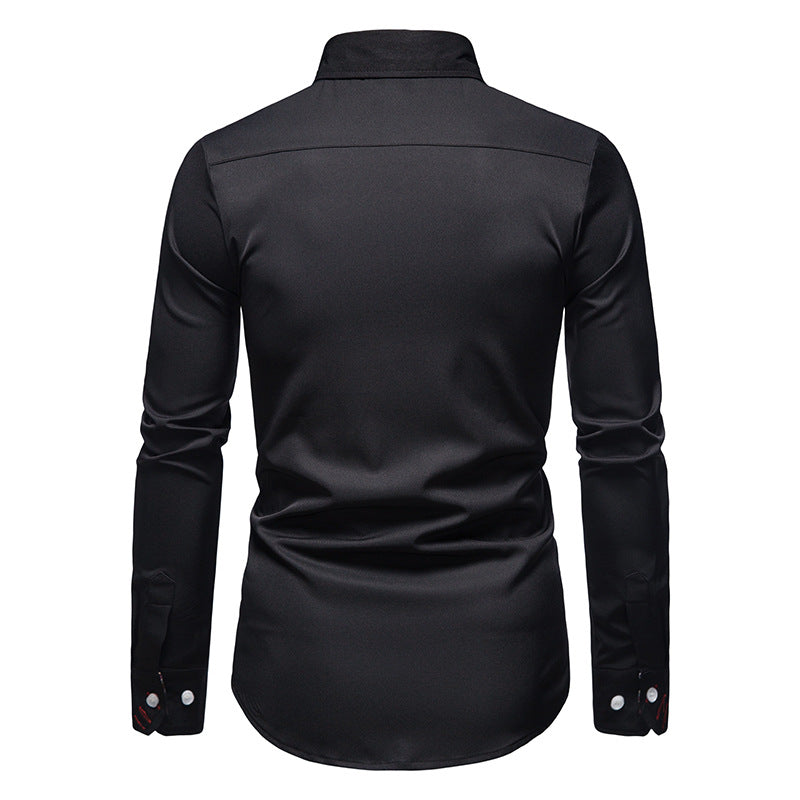 Vielseitiges Slim-Fit Hemd: Für Herren, ideal als Businesshemd oder Freizeithemd im Frühling.