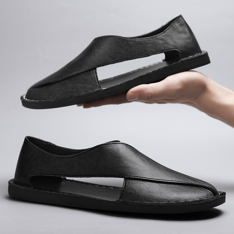 Alltagstaugliche Herren Freizeitschuhe, bequeme Slip-On Slipper mit flacher Sohle für optimalen Komfort.