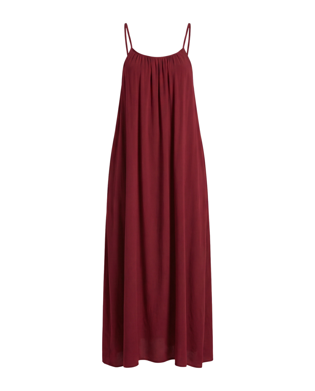 Freizeitkleid Damen Maxi, rückenfrei & elegant, mit schmalen Trägern für warme Tage.