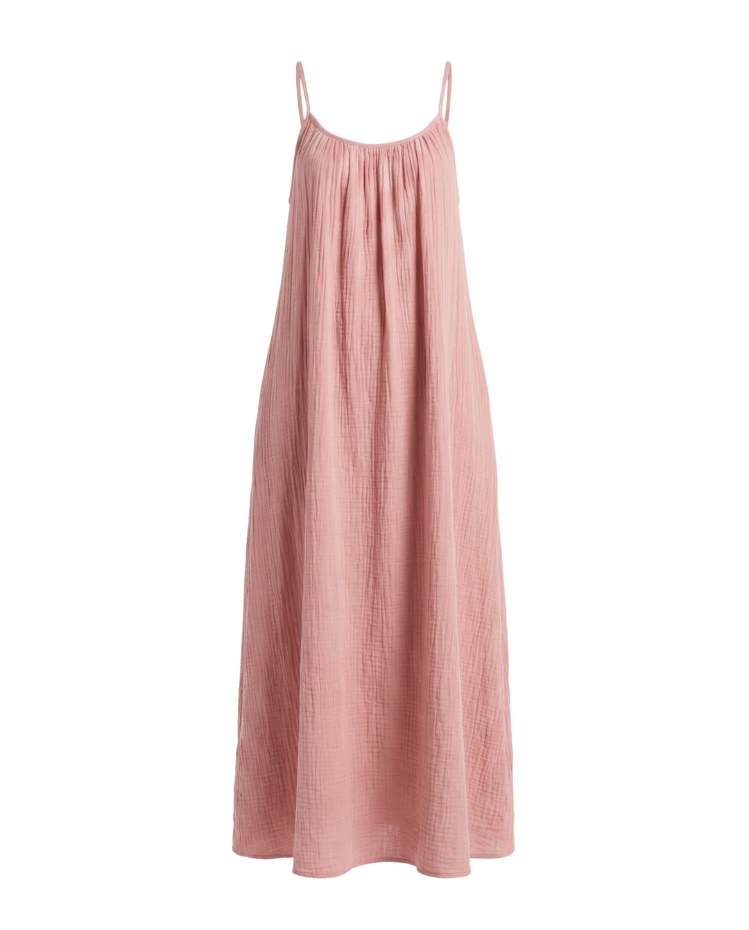 Damen Trägerkleid Maxi, rückenfrei im A-Linien Schnitt, perfekt für sommerliche Eleganz.