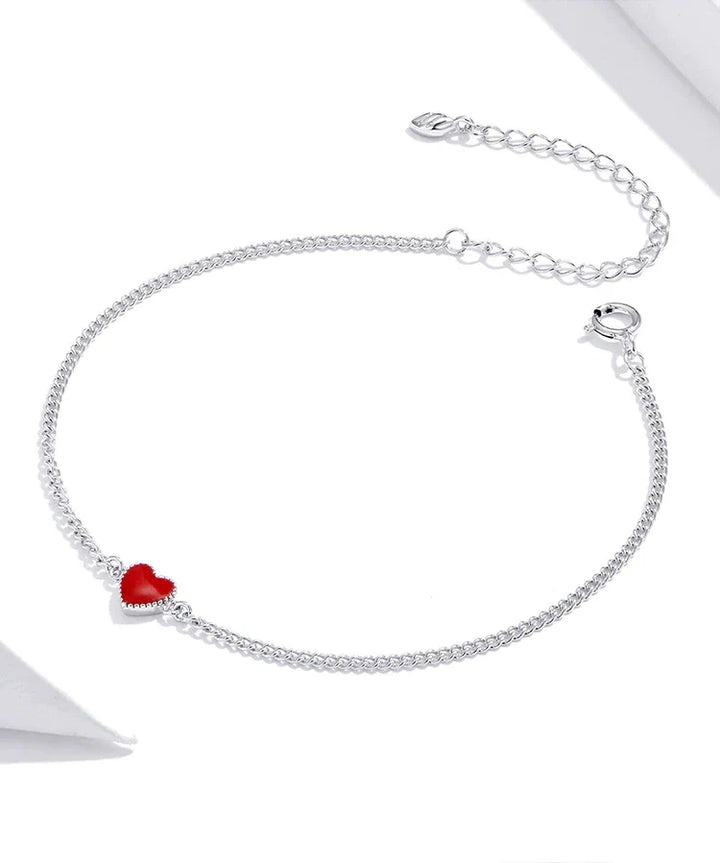 Edles Damen Herzarmband, verstellbar, aus 925er Sterlingsilber. Ein stilvolles Accessoire für jeden Anlass, langlebig.