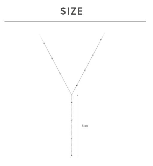 Moderne Damen Schlüsselbeinkette, Y-Form, mit einer schimmernden Quaste. Eleganter Schmuck für den Hals.