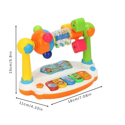 Motorikspielzeug für Babys mit Musik & Formen; 5-in-1 Lernspielzeug für frühe Entwicklung & Entdeckungsfreude.
