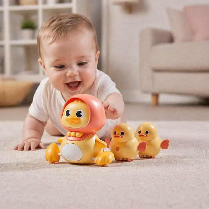 Pädagogisches Entenfamilie Musikspielzeug; ideales Geschenk für Babys zur ganzheitlichen Entwicklung.