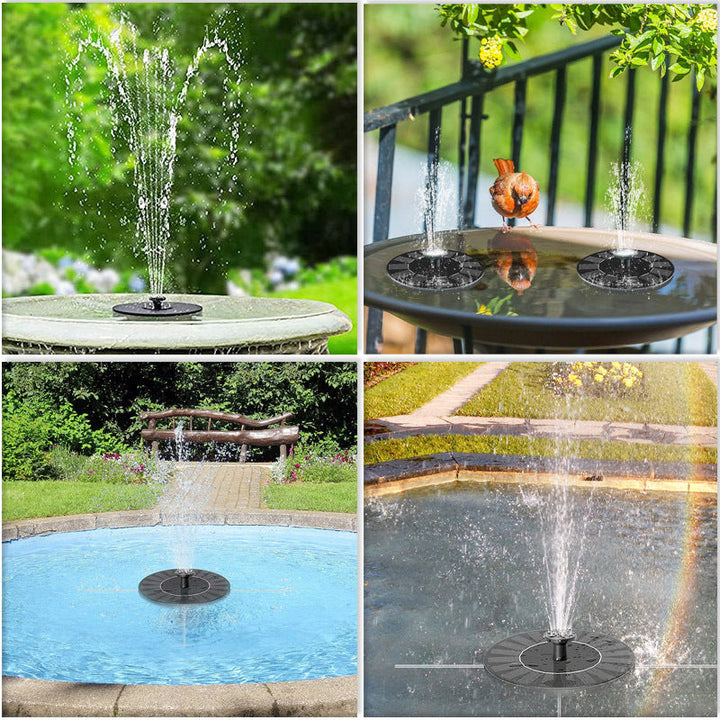 Mini Solar Springbrunnen für eine entspannende Atmosphäre, verbessert die Luftqualität im Teich.