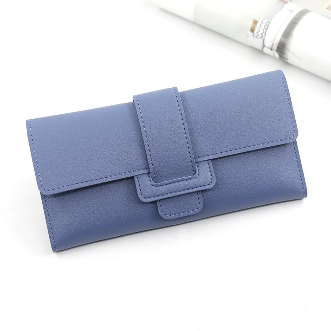 Hochwertiges, langes Unisex Portemonnaie, minimalistisches Design für eine organisierte und stilvolle Geldbörse.