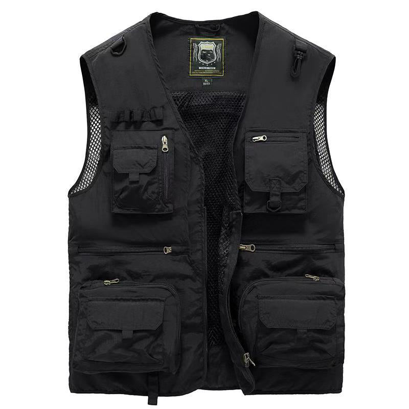 Vielseitige Urban Herrenweste mit stilvollem Design und praktischen Taschen, perfekt für den Stadtbummel.
