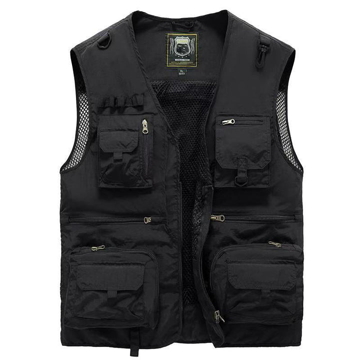 Vielseitige Urban Herrenweste mit stilvollem Design und praktischen Taschen, perfekt für den Stadtbummel.