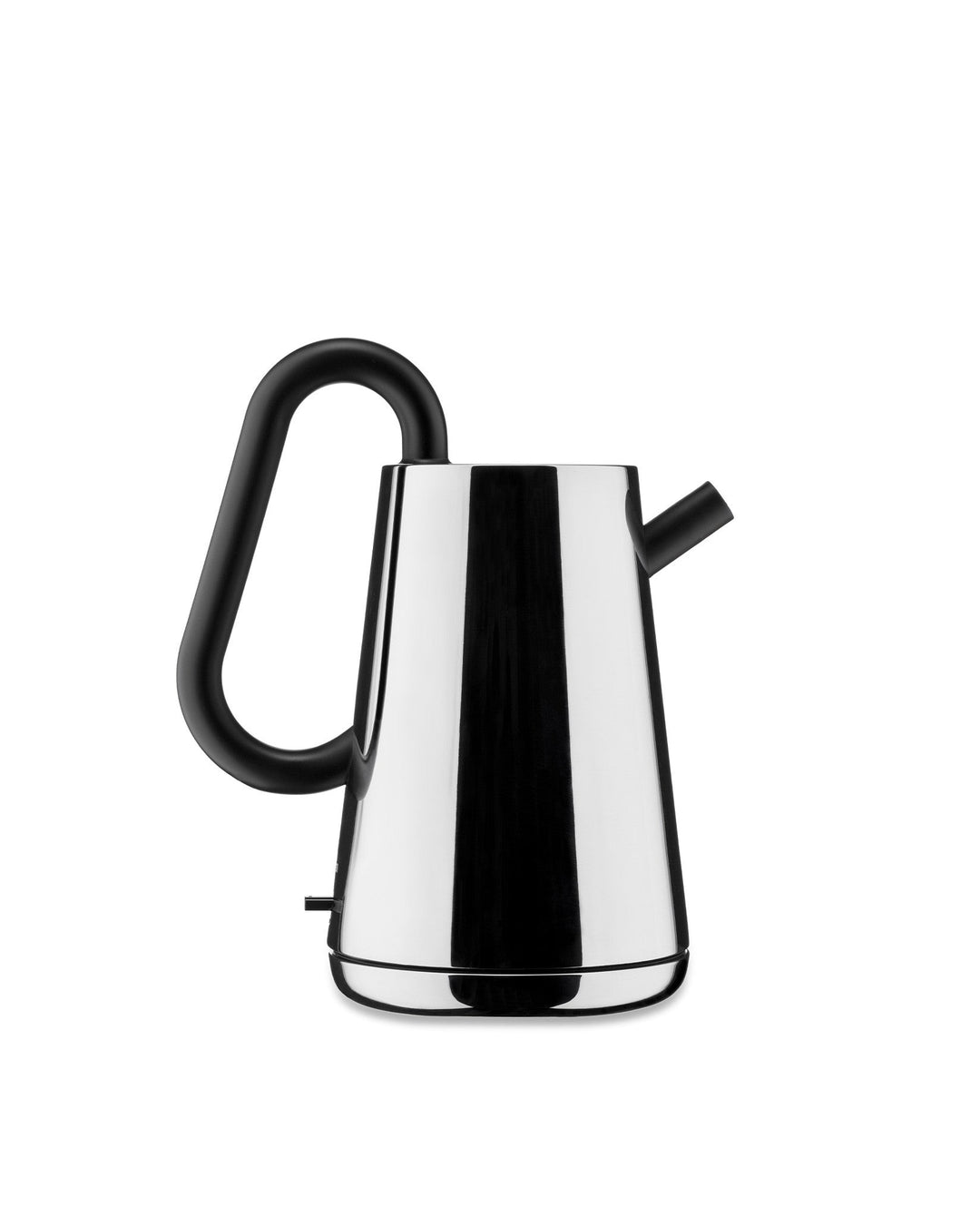 Elektrischer Edelstahl-Wasserkocher in Schwarz, 1500 W, mit modernem Design für die Küche.