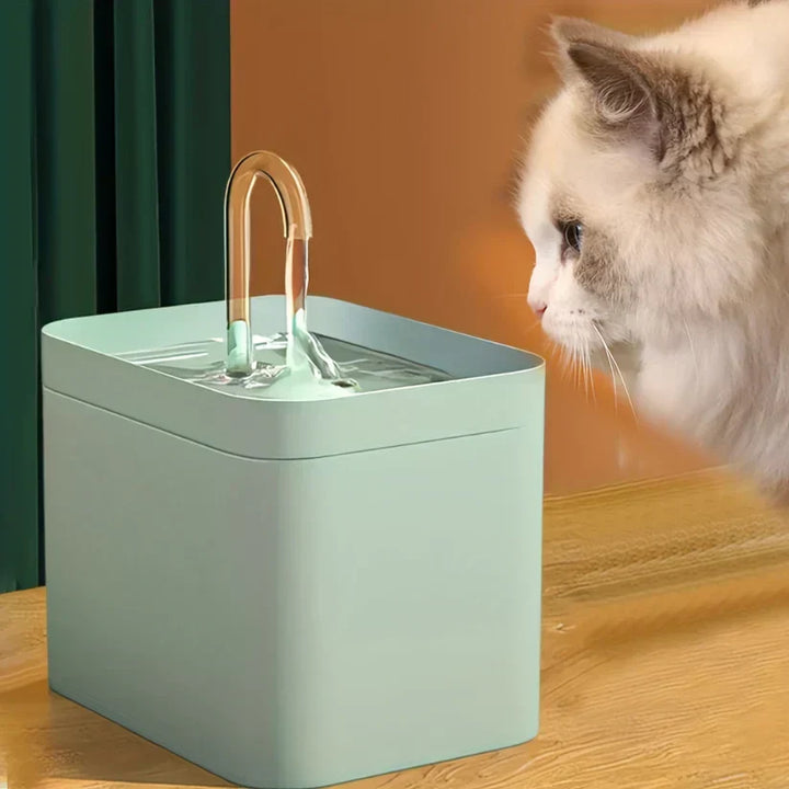 Leiser Katzen Trinkbrunnen mit Filter für konstantes Frischwasser & optimale Katzenpflege. Haustierbedarf.