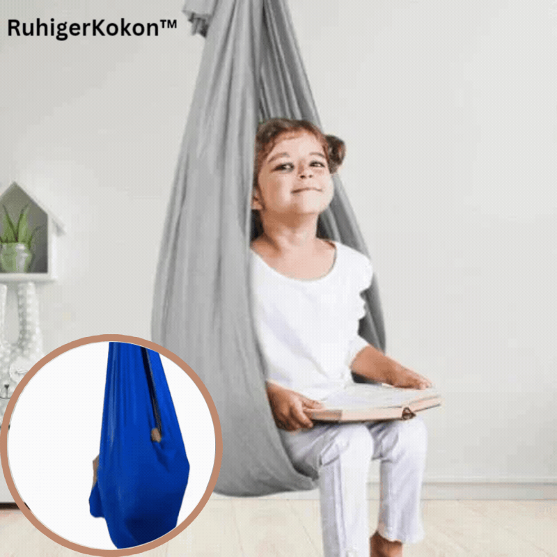 Kinder Therapie-Schaukel für sensorische Beruhigung und sanftes Schwingen. Fördert Motorik & Gleichgewicht.