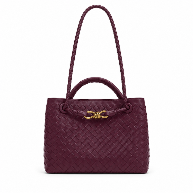 Hochwertige Damen-Schultertasche, geflochtenes Design, sehr stilvoll und vielseitig kombinierbar.