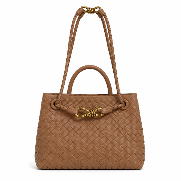 Damen Handtasche geflochten, zeitloses Accessoire, stilvoll, praktisch und elegant.
