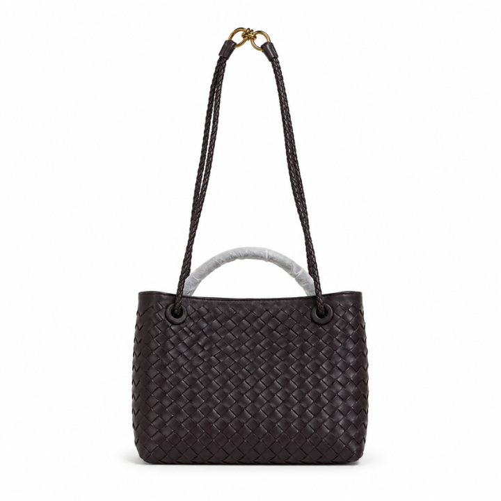 Stilvolle geflochtene Damen Handtasche, perfekt als modisches Accessoire für Alltag & Anlässe.