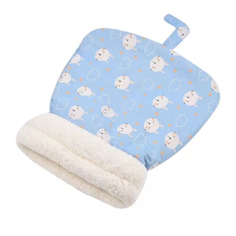 Weiches Plüsch Katzenbett Schlafsack; gemütliches Kuschelbett & Tierzubehör für Katzen; waschbar.