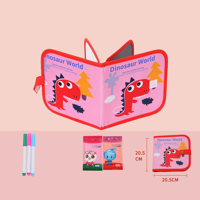 Abwischbares Malbuch für Vorschulkinder. Fördert Malfähigkeiten. Wiederverwendbar & umweltfreundlich.