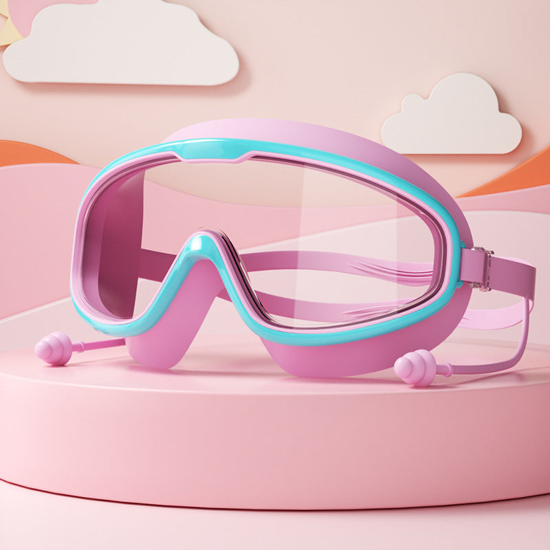 Kinder Schwimmbrille, leicht, beschlagfrei, mit großem Blickwinkel, ideal für den Schwimmunterricht.