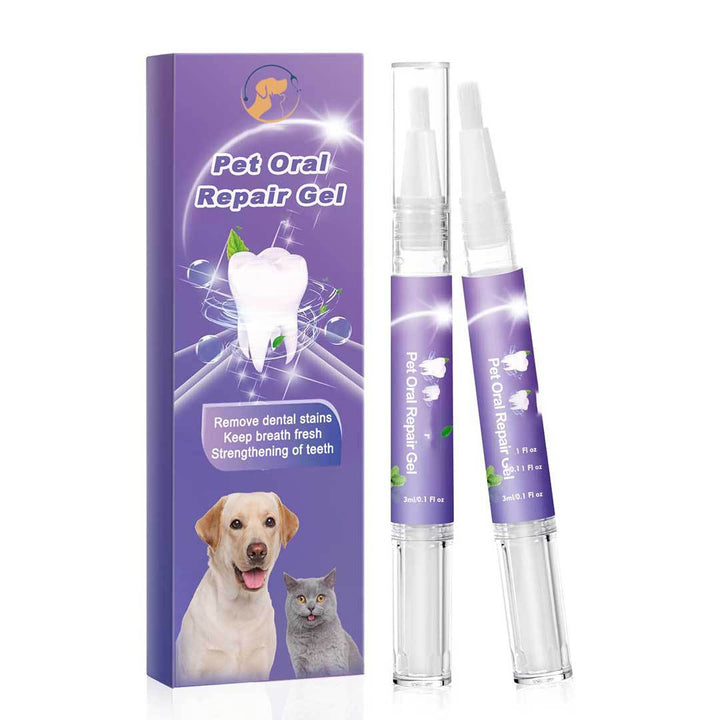 Effektives Zahngel für Haustiere (2er Pack). Schützt Zähne & Zahnfleisch, fördert langanhaltende Tiergesundheit.