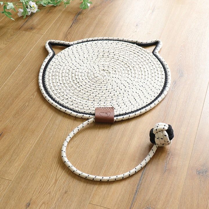 Eleganter Katzen Kratzteppich, der sich dezent ins Wohnambiente einfügt & Möbel vor Kratzern schützt. Kratzmatte.