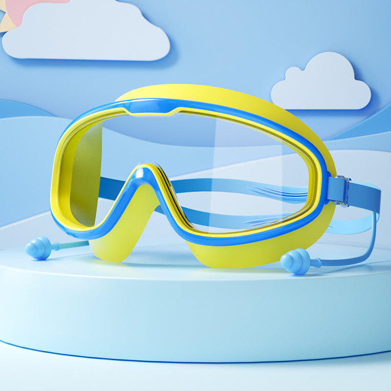 Schwimmbrille Kinder Anti-Beschlag, bequem und anpassbar, für ungetrübten Spaß beim Schwimmenlernen.