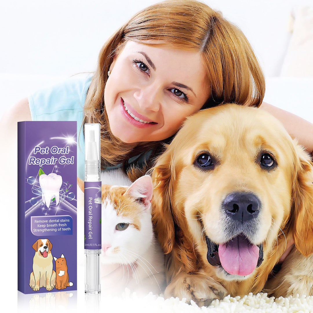 Haustier Zahn Gel 2er Pack für Hunde & Katzen. Fördert Mundhygiene, schützt vor Plaque & Zahnstein.