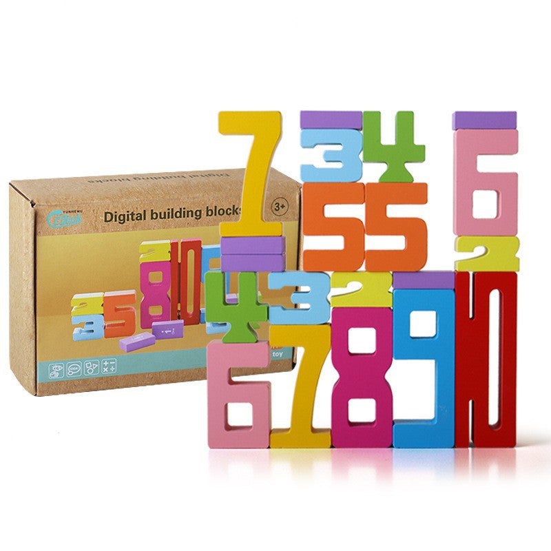 Kinder bauen & zählen mit bunten Mathematik-Lernblöcken, ideales pädagogisches Spielzeug für Vorschule & Grundschule.