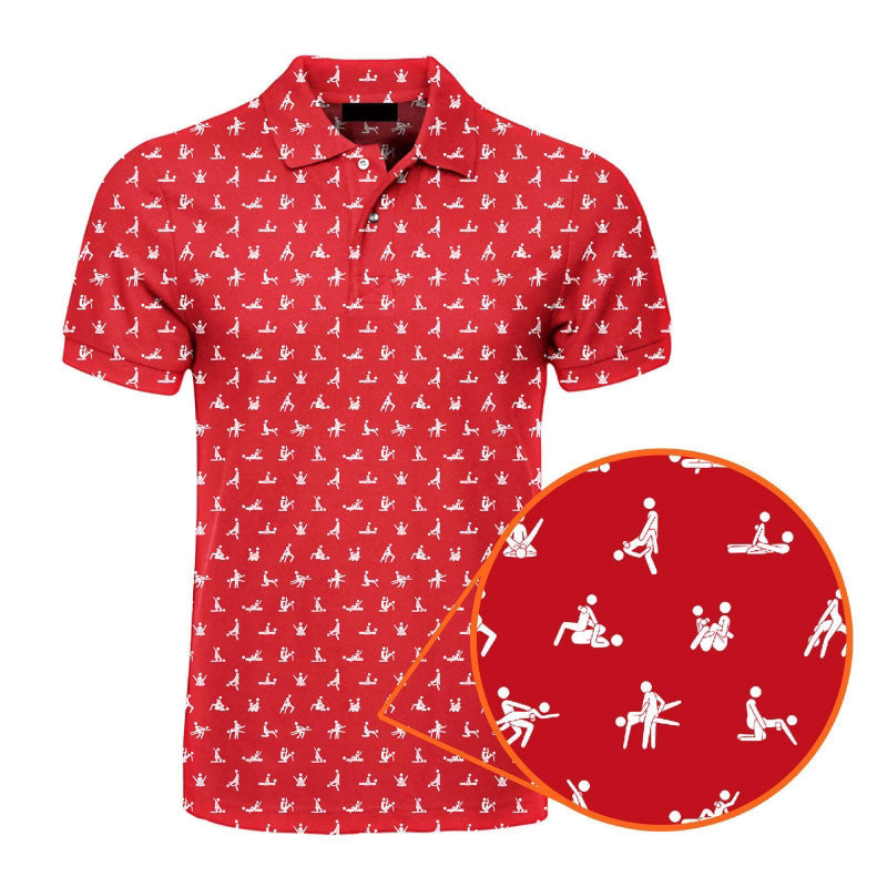 Herren Freizeitshirt weiß mit trendigem Print; stretch & slim fit für besten Komfort. Modern.