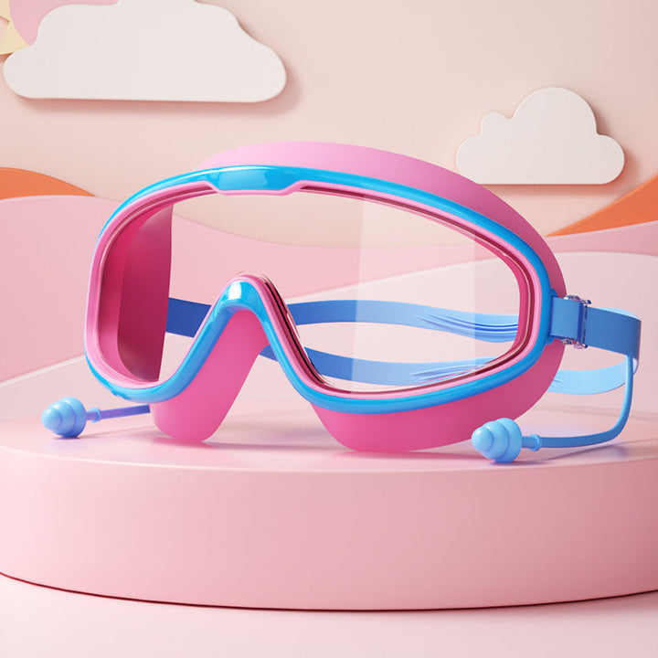 Schwimmbrille für Kinder mit extra großem Sichtfeld und Anti-Beschlag, für ungetrübte Abenteuer unter Wasser.