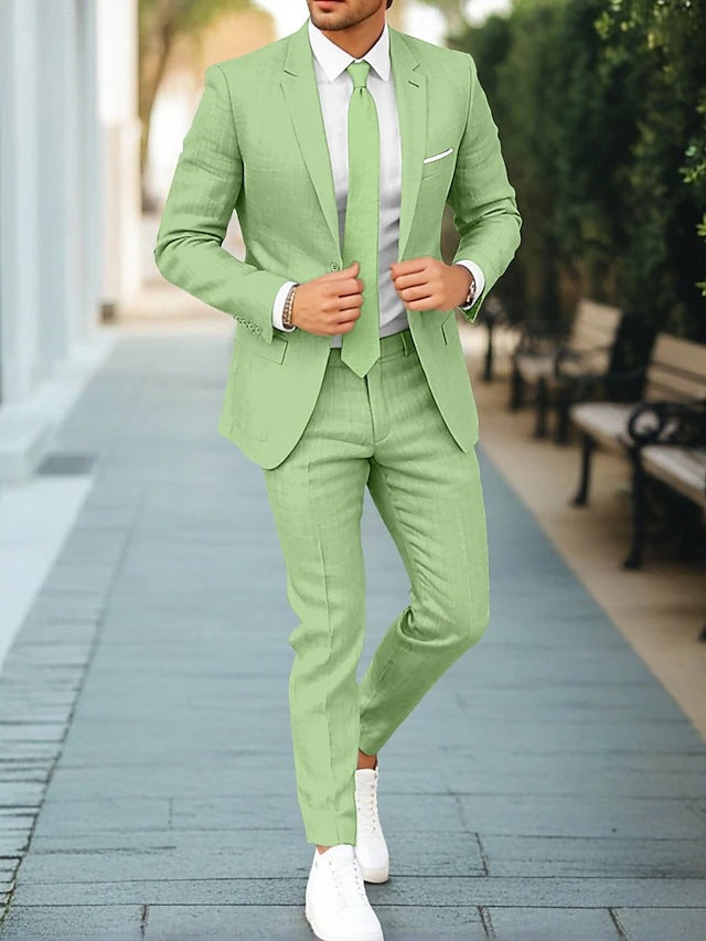 Eleganter Herren Sommer Anzug. Festlich & stilvoll, ideal für Hochzeiten oder besondere Sommeranlässe.